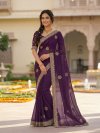 Ritika Star Georgette With Embroidery Work Saree